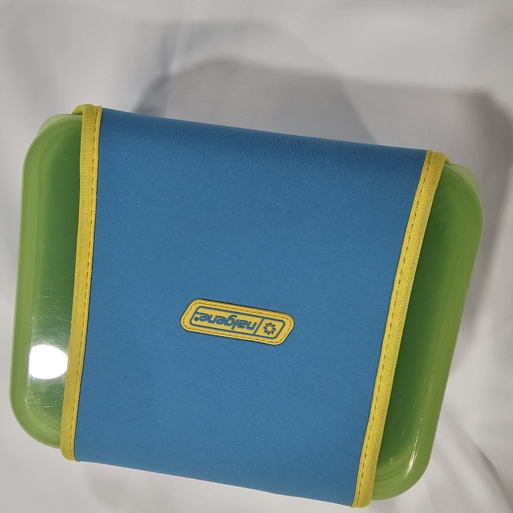 Nalgene Lunch Box Buddy Green Green Used BPA Free Plastic One Compartment
